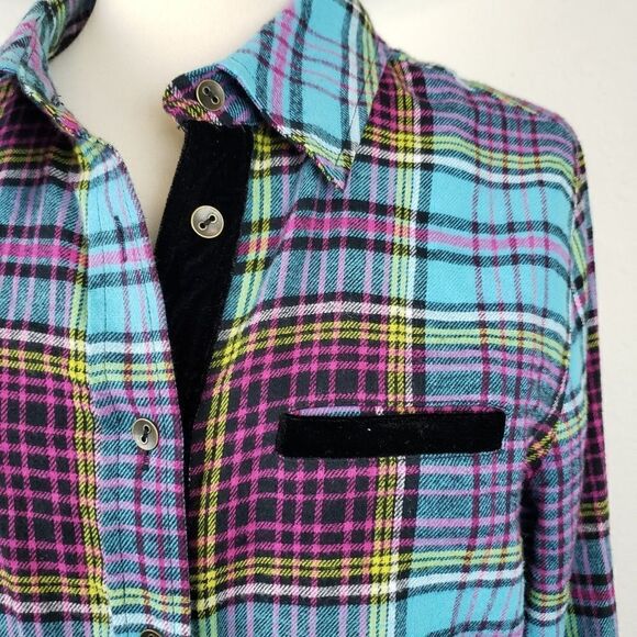 Soft surroundings Highland plaid top 27100 - Picture 7 of 7